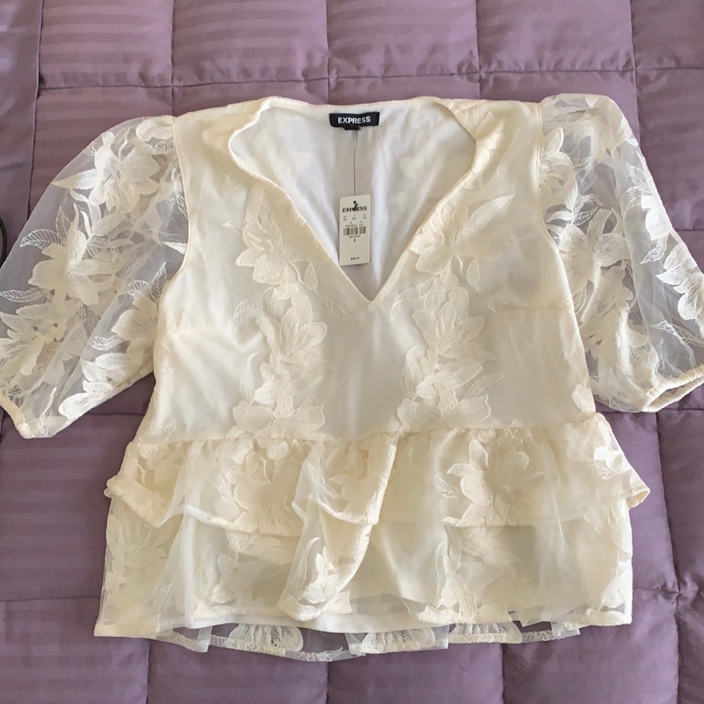 Ivory lace top